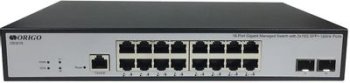 Коммутатор Origo OS3218 OS3218/A1A 16x1Гбит/с 2SFP+ управляемый