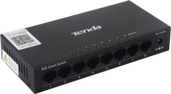 Коммутатор Tenda TEG2208D облачный управляемый, 8x1 Гбит/с, металлический корпус