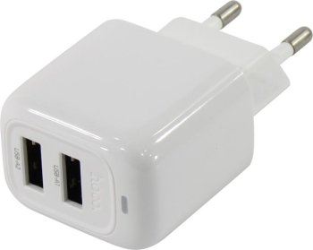 Зарядка USB-устройств Hoco CS15A Surplus White <631419> USB (Вых.DC5V, 12W, 2xUSB)