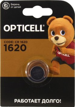Батарейка OPTICELL CR1620-1 (Li, 3V)