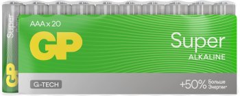 Батарейка GP Super Alkaline 24AA21-2CRSWC20 AAA (20шт) спайка