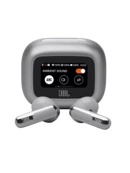 Наушники с микрофоном JBL LIVE FLEX 3, серебристый