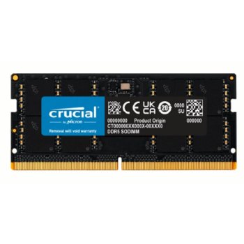 Оперативная память для ноутбуков DDR5 Crucial 32Gb 5600MHz CT32G56C46S5 CL46 SO-DIMM