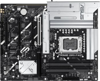 Материнская плата ASUS PRIME Z890-P LGA 1851, INTEL Z890, 4xDDR5-6000 МГц, 4xPCI-Ex16, 4xM.2, Standard-ATX
