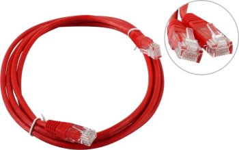 Кабель UTP TWT <TWT-45-45-2.0-RD> Patch Cord UTP кат.5e, 2м, красный