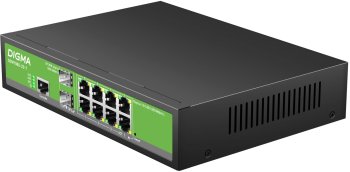 Коммутатор Digma DSW708G-2S-T (L2+) 8x1Гбит/с 2SFP управляемый