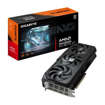 Видеокарта 16144 Мб <PCI-E> GDDR6 GIGABYTE GV-R9070XTGAMING OC-16GD (RTL) 2xHDMI+2xDP <RADEON RX 9070 XT>