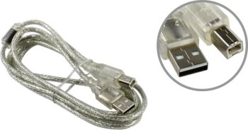 Кабель Cablexpert <CCF-USB2-AMBM-TR-6> USB 2.0 A-->B 1.8м 1 фильтр