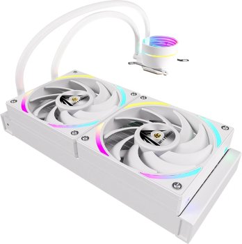 Система водяного охлаждения Formula Oasis L240 ARGB Soc-AM5/AM4/1200/2066/1700/1851 белый 4-pin 27.2dB Al+Cu 310W Ret (OASIS L240 ARGB WH)