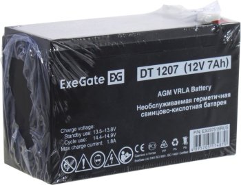 Аккумулятор для ИБП ExeGate DT 1207 (12V, 7Ah) <EX297515RUS>
