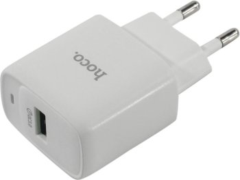 Зарядка USB-устройств Hoco C140A Smart Set White <627832> USB (Вых. DC5/9/12V, USB, Кабель USB-C)