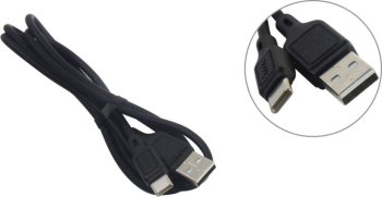 Кабель Hoco X90 Black <788443> USB AM-->USB-C 1м
