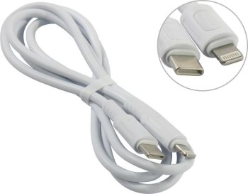 Кабель BOROFONE BX111 White <115035> USB-C --> Lightning 1м