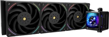 Система водяного охлаждения Thermalright Elite Vision 360 ARGB Soc-AM5/AM4/1200/1700/1851 черный 4-pin 27.7dB Al LCD Ret (E-VISION-360-BL-ARGB)