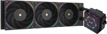 Система водяного охлаждения Thermalright Hyper Vision 360 ARGB Soc-AM5/AM4/1151/1200/2066/2011/1700 черный 4-pin 27dB Al LCD Ret (H-VISION-360-BL-ARGB