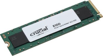Твердотельный накопитель (SSD) Crucial E100, 1Tb, PCIe 4.0 x4, M.2 2280, NVMe, R/W 5000/4500
