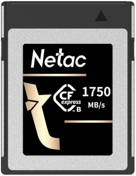 Карта памяти CFexpress 512GB Netac CF2000 <NT02CF2000-512G-S> PCIe Gen 3x2 Type B cards , up to 1750MB/1650MB/