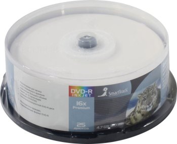 Диск DVD-R Disc SmartTrack 4.7Gb 16x <уп. 25 шт> на шпинделе, printable <757624>