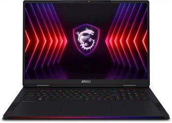 Ноутбук MSI Raider A18 HX A9WJG-216RU Ryzen 9 9955HX3D 64Gb SSD2Tb NVIDIA GeForce RTX 5090 24Gb 18" IPS UHD+ (3840x2400) Windows 11 Home black WiFi BT
