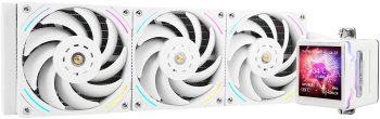 Система водяного охлаждения Thermalright Elite Vision 360 ARGB Soc-AM5/AM4/1200/1700/1851 белый 4-pin 29.4dB Al LCD Ret (E-VISION-360-WH-ARGB)