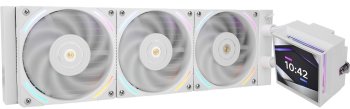 Система водяного охлаждения Thermalright Hyper Vision 360 ARGB Soc-AM5/AM4/1151/1200/2066/2011/1700 белый 4-pin 27dB Al LCD Ret (H-VISION-360-WH-ARGB)