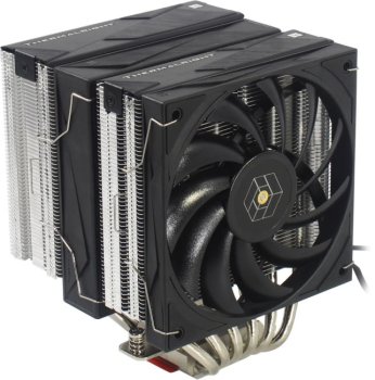 Вентилятор Thermalright Royal Knight 120 Soc-AM5/AM4/1200/1700/1851 серебристый/черный 4-pin 28.4dB Al+Cu Ret (RK120)