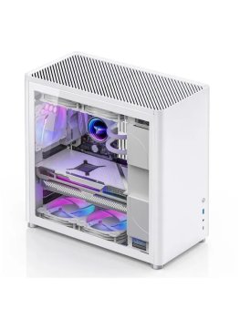 Корпус JONSBO D40 White без БП, боковая панель из закаленного стекла, mini-ITX, micro-ATX, ATX, белый