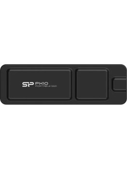 Внешний твердотельный накопитель (SSD) Silicon Power 4 ТБ SSD-диск PX10 (SP040TBPSDPX10CK), USB 3.2, черный, Алюминий