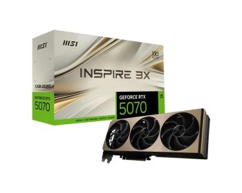 Видеокарта MSI GeForce RTX 5070 INSPIRE 3X OC 12 ГБ (RTX 5070 12G INSPIRE 3X OC)