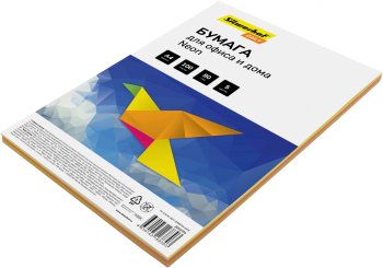 Бумага цветная Silwerhof DAILY A4/80г/м2/100л./радуга неон (5цветов)