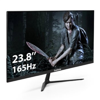 Монитор игровой с аудио 23.8" 165 Гц ExeGate Combat EG2407CA (IPS LED Grade A+, FHD, 1920x1080@165Гц, 16:9, 300cd/m2, 1000:1, 178°/178°, 1ms, Speakers