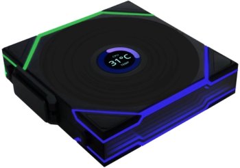 Вентилятор для корпуса Lian-Li Uni Fan TL Wireless LCD 120 LCD Reverse ARGB 120х124.5x28 черный 4-pin 31дБ (G99.12RTLLCD1W1B.R0) Ret