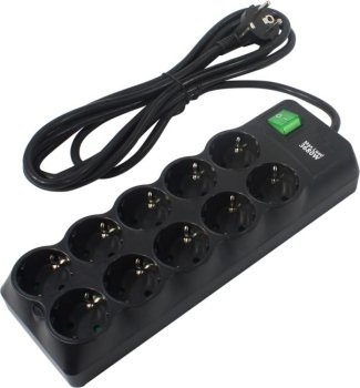 Сетевой фильтр [NEW] SVEN SF-10E-16 Black <3м> (10 розеток)