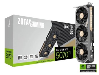 Видеокарта Zotac PCI-E 4.0 RTX 5070 Ti SOLID SFF OC NVIDIA GeForce RTX 5070TI 16144 Мб 256bit GDDR7 2482/28000 HDMIx1 DPx3 HDCP Ret