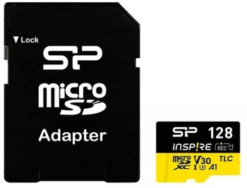 Карта памяти microSDXC 128GB Silicon Power SP128GBSTXLV3V1NSP Elite V30 A1 + adapter