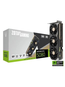 Видеокарта Zotac PCI-E 4.0 RTX 5080 SOLID CORE NVIDIA GeForce RTX 5080 16144 Мб 256bit GDDR7 2617/30000 HDMIx1 DPx3 HDCP Ret