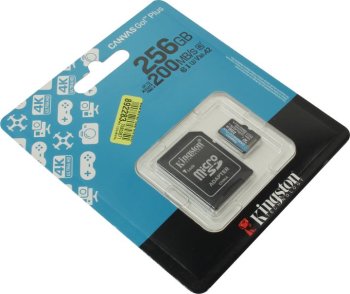 Карта памяти microSDXC 256GB Kingston SDCG4/256GB Canvas Go! Plus A2 + adapter