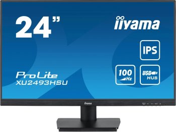 Монитор Iiyama 23.8" ProLite XU2493HSU-B7 черный IPS LED 1ms 16:9 HDMI M/M матовая 1300:1 300cd 178гр/178гр 1920x1080 100Hz DP FHD USB 3кг