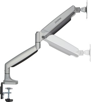 Кронштейн для мониторов ЖК Digma D-MM301 серый 17"-45" макс.15кг крепление к столешнице поворот и наклон
