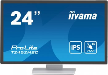 Монитор Iiyama 23.8" ProLite T2452MSC-W1 белый IPS LED 14ms 16:9 HDMI M/M матовая 400cd 178гр/178гр 1920x1080 60Hz DP FHD USB Touch 5.6кг