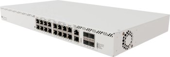 Коммутатор MikroTik CRS320-8P-8B-4S+RM (L3) 16x1Гбит/с 4xКомбо(10GBase-T/SFP+) 4SFP+ 16PoE 963W управляемый