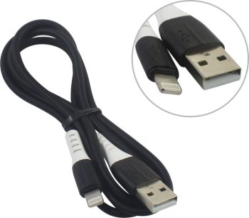 Кабель Hoco X82 Black <768537> USB AM-->Lightning 1м