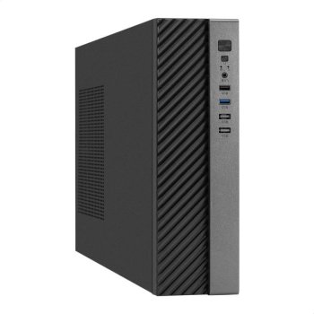 Корпус Desktop ExeGate MI-302U-400 (mATX/mini-ITX, TPS400 8см, 1*USB+1*USB3.0, HD аудио, черный)