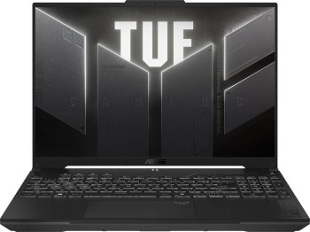 Ноутбук Asus TUF Gaming F16 FX607VJ-RL013 Core 5 210H 16Gb SSD512Gb NVIDIA GeForce RTX 3050 6Gb 16" IPS FHD+ (1920x1200) без ОС grey WiFi BT Cam (90NR