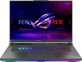 Ноутбук Asus ROG Strix G16 G614PP-S5063 Ryzen 9 8940HX 16Gb SSD512Gb NVIDIA GeForce RTX5070 8Gb 16" IPS 2.5K (2560x1600) без ОС grey WiFi BT Cam (90NR