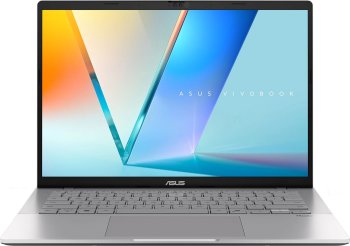 Ноутбук Asus VivoBook S14 S3407CA-LY098 Core Ultra 5 225H 16Gb SSD512Gb Intel Arc 14" IPS WUXGA (1920x1200) без ОС silver WiFi BT Cam (90NB16J1-M00770