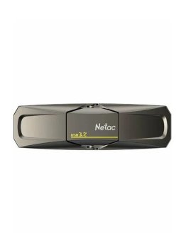 Накопитель USB Netac 1 ТБ US5 (NT03US5C-001T-32TA), USB 3.2, USB Type-A, до 550 мб/сек, Металл, черно-серый