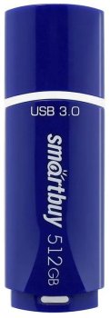 Накопитель USB SmartBuy Crown 512 ГБ , USB 3.0, USB Type-A, синий