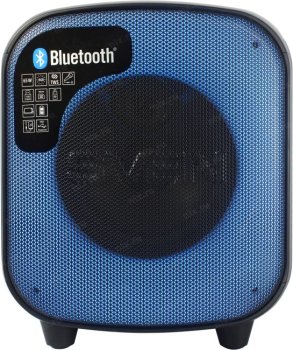 Мобильная аудиосистема SVEN PS-555 Black (65W, Bluetooth, USB, microSD, FM, ПДУ, Li-Ion)