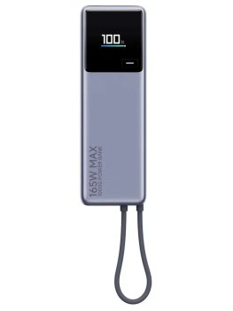 Портативный аккумулятор Xiaomi 165W Power Bank Integrated Cable 10000 mah , серый, BHR9361GL